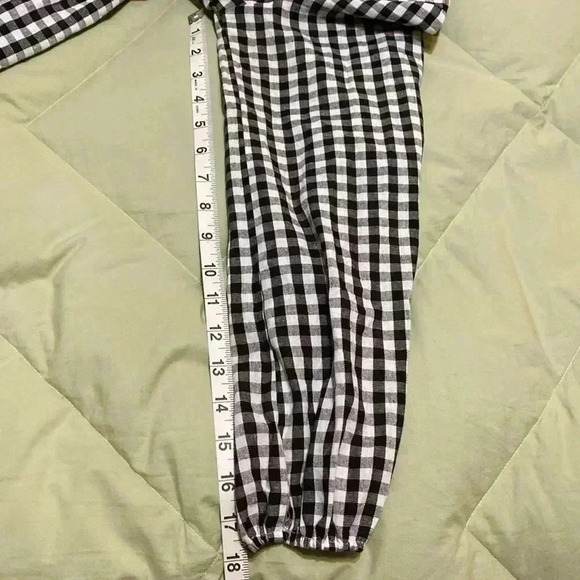 Daisy Street Black & White Gingham Checked Wrap Dress.  Size 10. - Picture 9 of 10